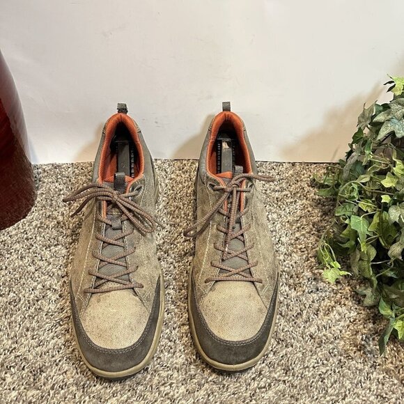 Ecco Men's Athletic Shoes in Brown and Orange - Picture 2 of 9